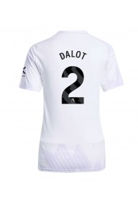 Fotbalové Dres Manchester United Diogo Dalot #2 Dámské Venkovní Oblečení 2025-26 Krátký Rukáv
